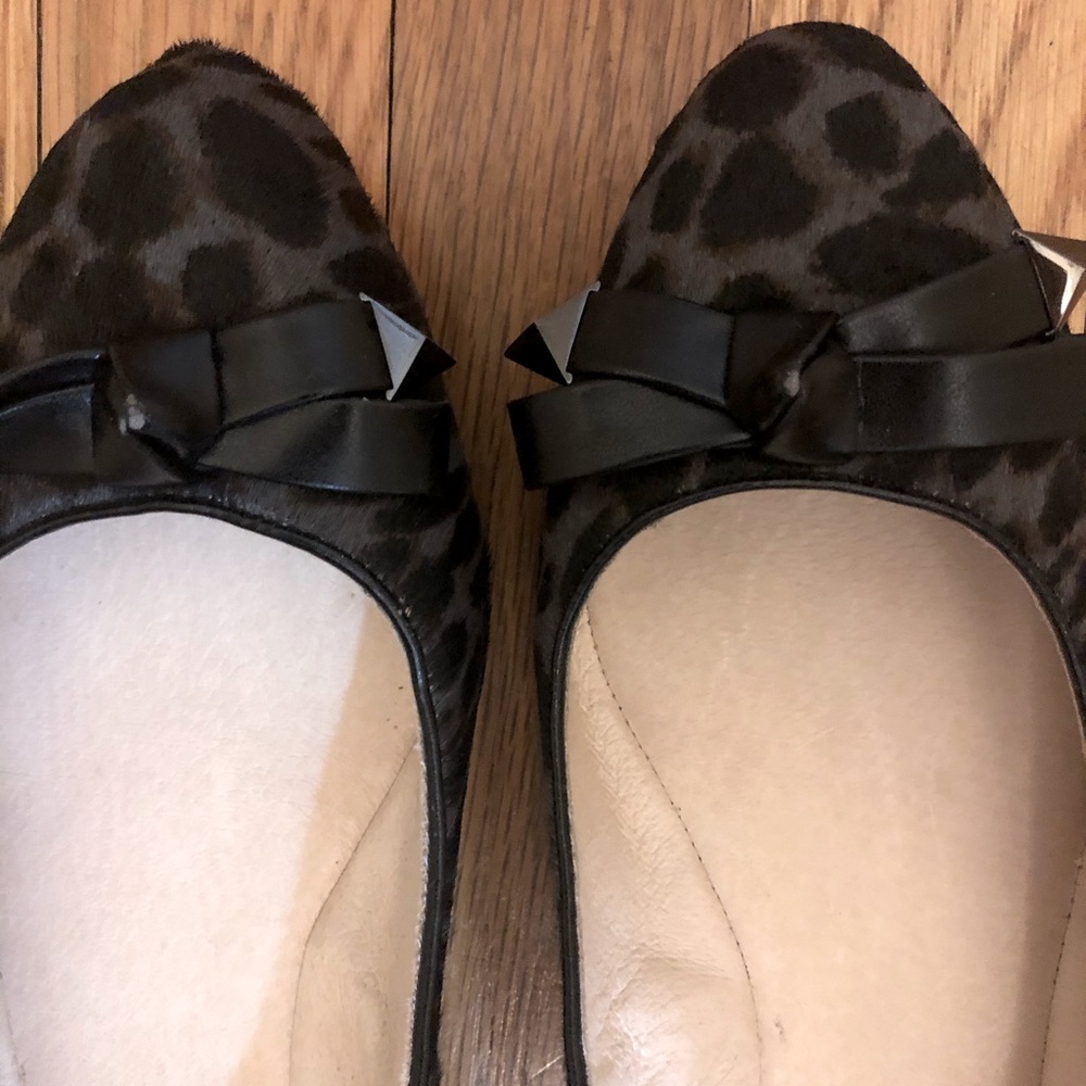 Louise et Cie grey/black leopard ballet shoes